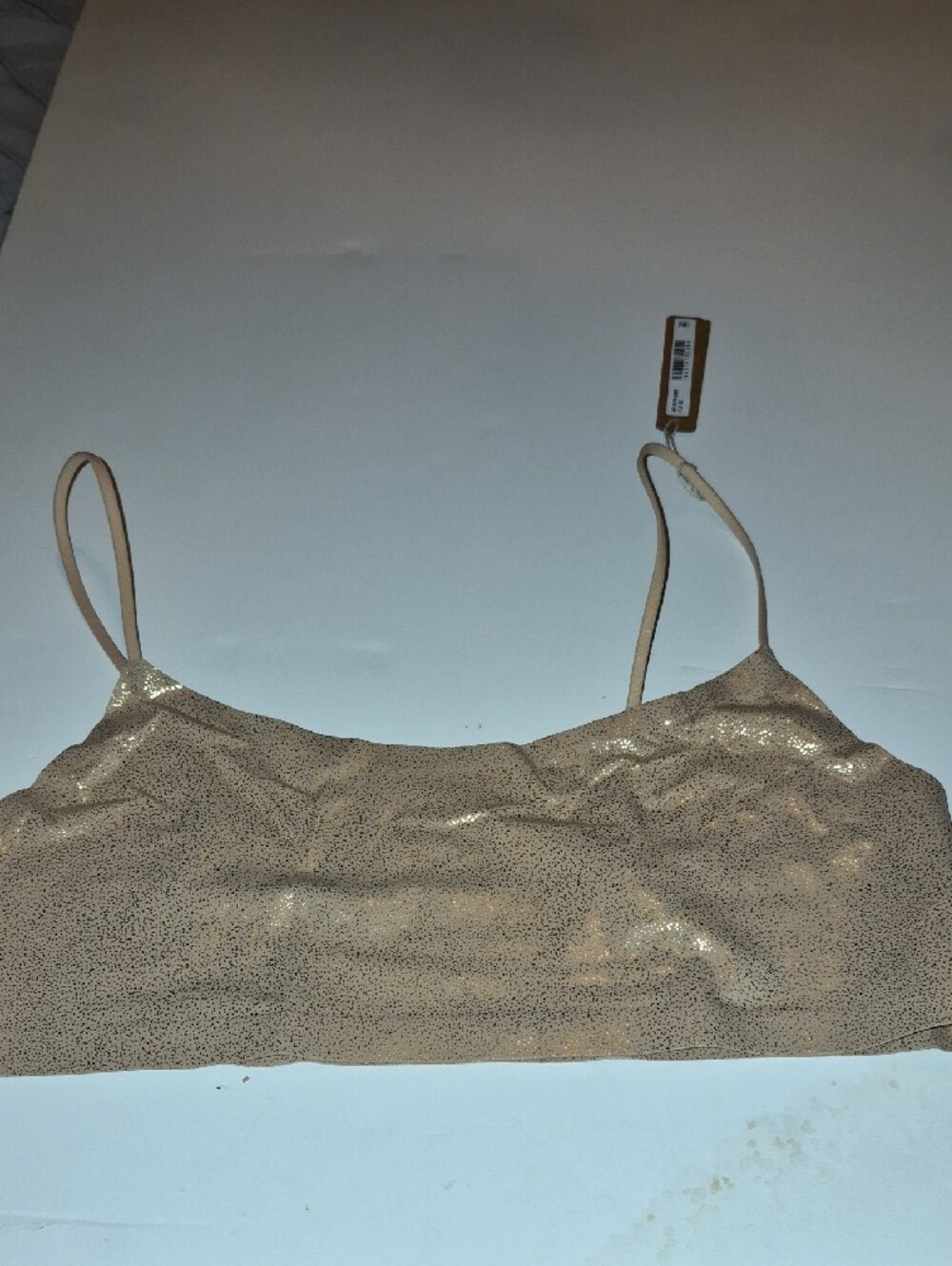 SKIMS Light Beige Ribbed Wireless Bralette